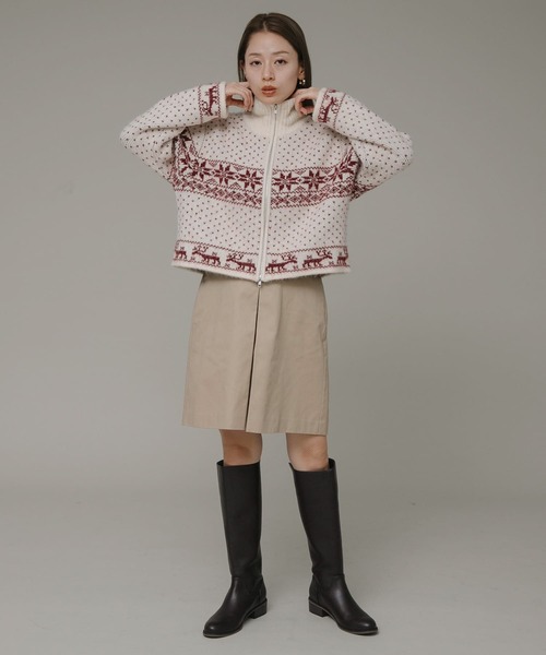 URBAN RESEARCH Sonny Label(アーバンリサーチサニーレーベル)の「インバーテッドプリーツハーフチノパンツ(その他パンツ・レディース・ベージュ/ネイビー・38/36)」の7枚目の写真