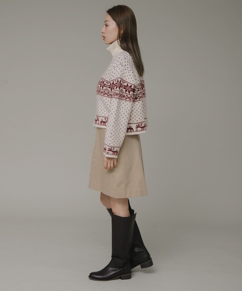 URBAN RESEARCH Sonny Label(アーバンリサーチサニーレーベル)の「インバーテッドプリーツハーフチノパンツ(その他パンツ・レディース・ベージュ/ネイビー・38/36)」の8枚目の写真