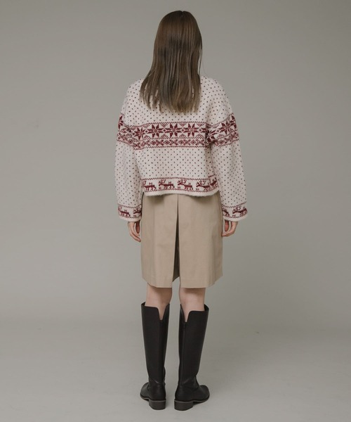 URBAN RESEARCH Sonny Label(アーバンリサーチサニーレーベル)の「インバーテッドプリーツハーフチノパンツ(その他パンツ・レディース・ベージュ/ネイビー・38/36)」の10枚目の写真