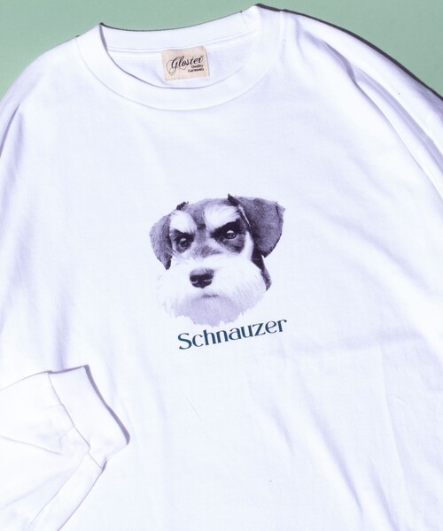 GLOSTER(グロスター)の「【新柄追加】【GLOSTER/グロスター】DOG&CAT 犬猫プリント クルーネックロンT(Tシャツ/カットソー・メンズ・ホワイト系その他4/ホワイト系その他2/ホワイト系その他3/ホワイト系その他/ホワイト系その他5/その他/ホワイト系その他6/ホワイト系その他7・S/L/M)」の3枚目の写真
