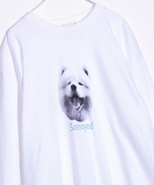 GLOSTER(グロスター)の「【新柄追加】【GLOSTER/グロスター】DOG&CAT 犬猫プリント クルーネックロンT(Tシャツ/カットソー・メンズ・ホワイト系その他4/ホワイト系その他2/ホワイト系その他3/ホワイト系その他/ホワイト系その他5/その他/ホワイト系その他6/ホワイト系その他7・S/L/M)」の6枚目の写真