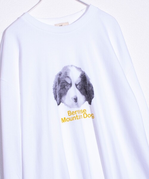 GLOSTER(グロスター)の「【新柄追加】【GLOSTER/グロスター】DOG&CAT 犬猫プリント クルーネックロンT(Tシャツ/カットソー・メンズ・ホワイト系その他4/ホワイト系その他2/ホワイト系その他3/ホワイト系その他/ホワイト系その他5/その他/ホワイト系その他6/ホワイト系その他7・S/L/M)」の7枚目の写真