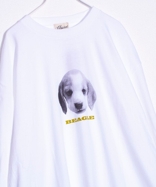 GLOSTER(グロスター)の「【新柄追加】【GLOSTER/グロスター】DOG&CAT 犬猫プリント クルーネックロンT(Tシャツ/カットソー・メンズ・ホワイト系その他4/ホワイト系その他2/ホワイト系その他3/ホワイト系その他/ホワイト系その他5/その他/ホワイト系その他6/ホワイト系その他7・S/L/M)」の8枚目の写真