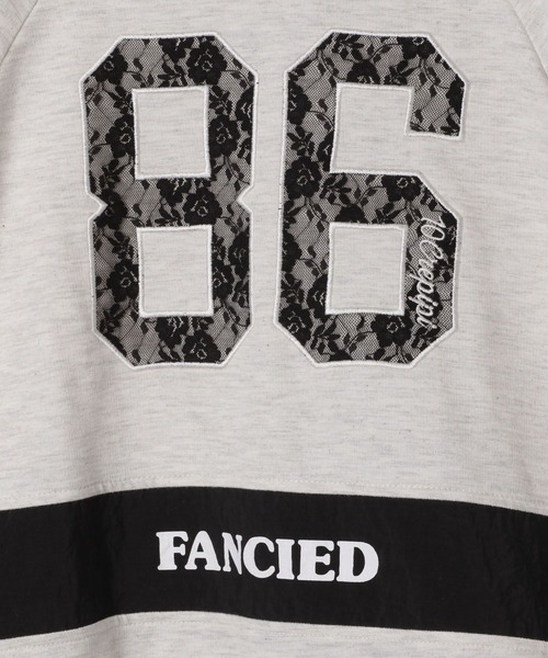 10C REPIPI（ジューシーレピピ）の「【10C REPIPI】レースナンバリングロンT（スウェット・キッズ・ブラック/グレー・130cm/120cm/110cm）」の4枚目の写真