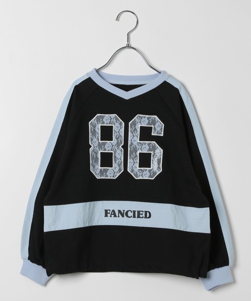 10C REPIPI（ジューシーレピピ）の「【10C REPIPI】レースナンバリングロンT（スウェット・キッズ・ブラック/グレー・130cm/120cm/110cm）」の6枚目の写真