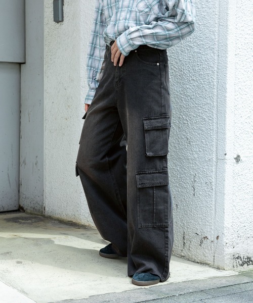 3.3 Field Trip （3.3フィールドトリップ）の「【UNISEX】3.3 Field Trip／ワイドヴィンテージデニム（デニムパンツ・レディース・スカイブルー/ブラック/クリアブルー/チャコール/その他6/その他5/その他1/その他2/その他3/その他4・MEDIUM/SMALL/LARGE）」の7枚目の写真