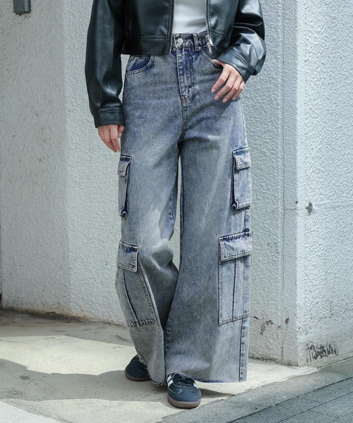 3.3 Field Trip （3.3フィールドトリップ）の「【UNISEX】3.3 Field Trip／ワイドヴィンテージデニム（デニムパンツ・レディース・スカイブルー/ブラック/クリアブルー/チャコール/その他6/その他5/その他1/その他2/その他3/その他4・MEDIUM/SMALL/LARGE）」の8枚目の写真