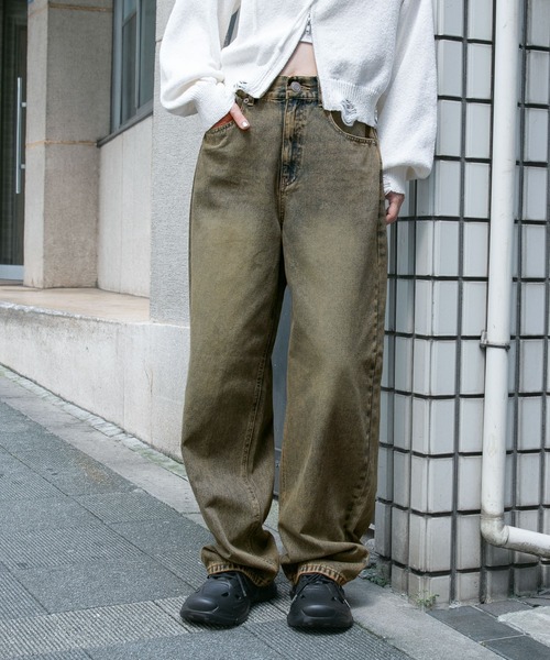 3.3 Field Trip （3.3フィールドトリップ）の「【UNISEX】3.3 Field Trip／ワイドヴィンテージデニム（デニムパンツ・レディース・スカイブルー/ブラック/クリアブルー/チャコール/その他6/その他5/その他1/その他2/その他3/その他4・MEDIUM/SMALL/LARGE）」の5枚目の写真