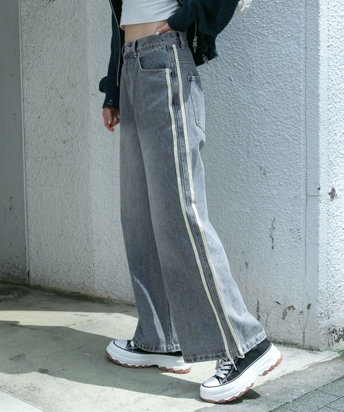 3.3 Field Trip （3.3フィールドトリップ）の「【UNISEX】3.3 Field Trip／ワイドヴィンテージデニム（デニムパンツ・レディース・スカイブルー/ブラック/クリアブルー/チャコール/その他6/その他5/その他1/その他2/その他3/その他4・MEDIUM/SMALL/LARGE）」の20枚目の写真