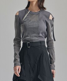 UNITED TOKYO | シアーベロアコンビフィットプルオーバー(Tシャツ/カットソー)