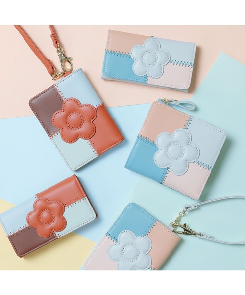 MARY QUANT(マリークワント)の「パッチワーク キーケース(キーケース/キーアクセサリー・レディース・テラコッタ/ブラック/ライトグリーン・FREE)」の11枚目の写真