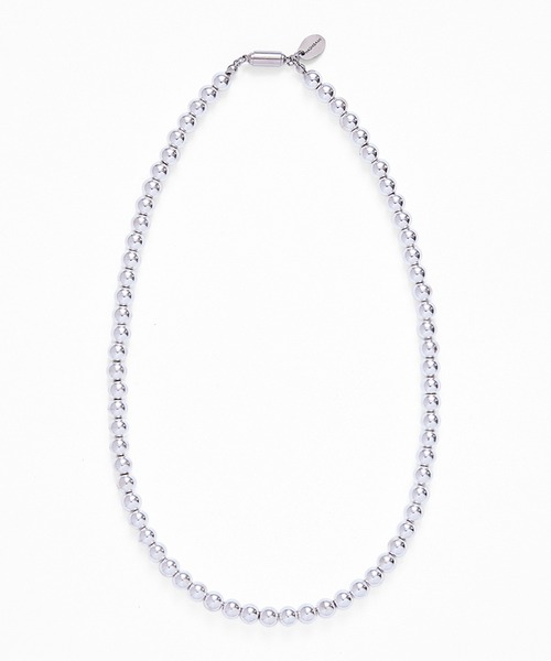 HASHIBAMI】天然石 シルバー 43cm ネックレス ※5.5mm玉（ネックレス