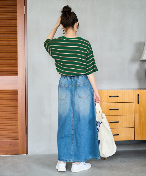 未使用　HERE THERE ヒアゼア　デニムスカート　プリーツスカート lum-bsq85-0.jpg