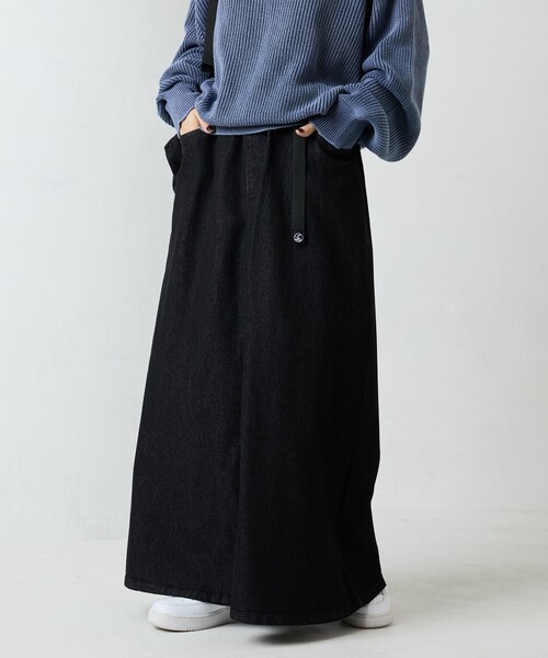 FREAK'S STORE（フリークスストア）の「限定展開　FREAK'S STORE OUTDOORS クライミング デニム スカート（デニムスカート・レディース・ネイビー/ブルー/ブラック・SMALL/MEDIUM）」の9枚目の写真