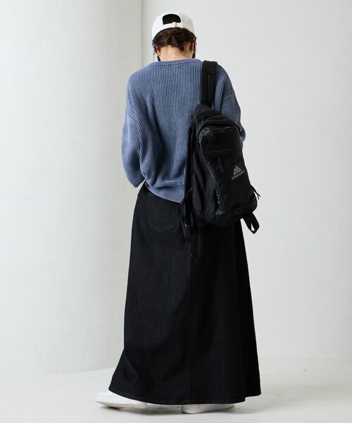 FREAK'S STORE（フリークスストア）の「限定展開　FREAK'S STORE OUTDOORS クライミング デニム スカート（デニムスカート・レディース・ネイビー/ブルー/ブラック・SMALL/MEDIUM）」の6枚目の写真