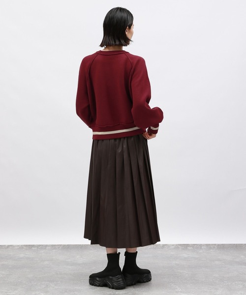 LAKOLE（ラコレ）の「スウェットライクニットプルオーバー / 141006（ニット/セーター・レディース・ブラック/ネイビー/ボルドー/ライトグレー/ベージュ/イエロー・FREE）」の21枚目の写真