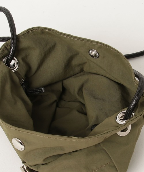 WEGO（ウィゴー）の「WEGO/ミニキンチャクポシェット（ショルダーバッグ・レディース・カーキ/アイボリー/ブラック/ピンク・FREE）」の11枚目の写真