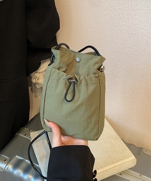 WEGO（ウィゴー）の「WEGO/ミニキンチャクポシェット（ショルダーバッグ・レディース・カーキ/アイボリー/ブラック/ピンク・FREE）」の21枚目の写真