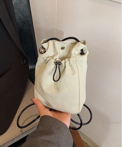 WEGO（ウィゴー）の「WEGO/ミニキンチャクポシェット（ショルダーバッグ・レディース・カーキ/アイボリー/ブラック/ピンク・FREE）」の17枚目の写真