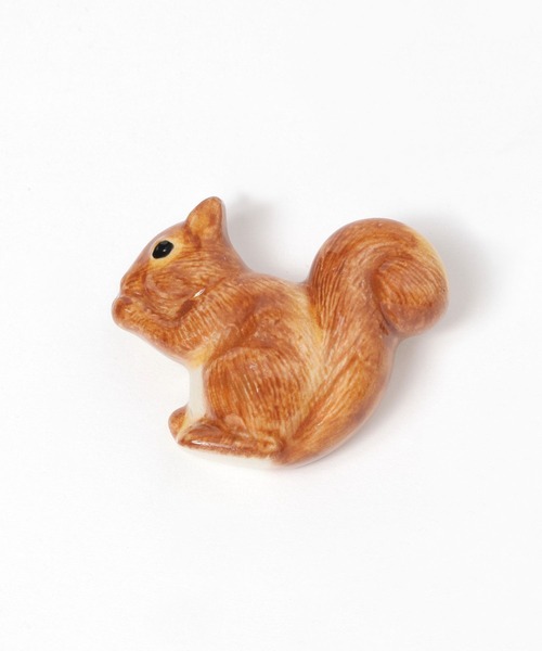 studio CLIP（スタディオクリップ）の「陶器アニマル横向きブローチ（ブローチ/コサージュ・レディース・その他1/その他3/その他2・FREE）」の2枚目の写真