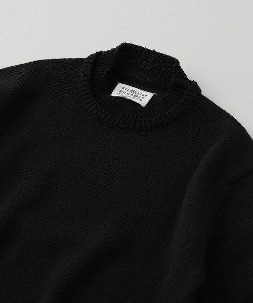 04ss Martin Margiela10 ラグランケーブルニット 黒 Maison Margiela] Sweater – GQ SHOP
