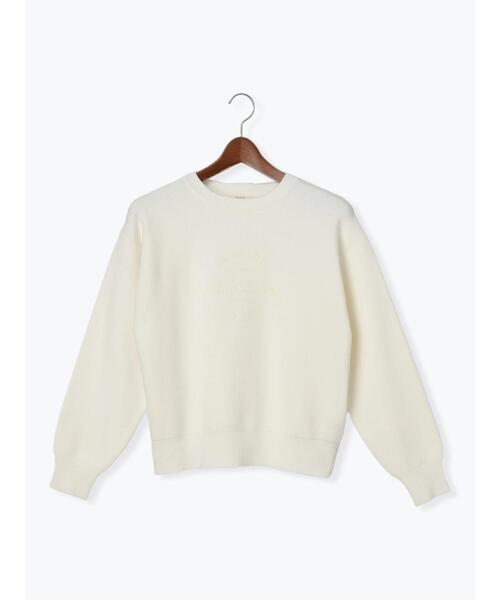 Te chichi（テチチ）の「発泡ロゴプリントニット（ニット/セーター・レディース・チャコールグレー/オフホワイト・F）」の11枚目の写真