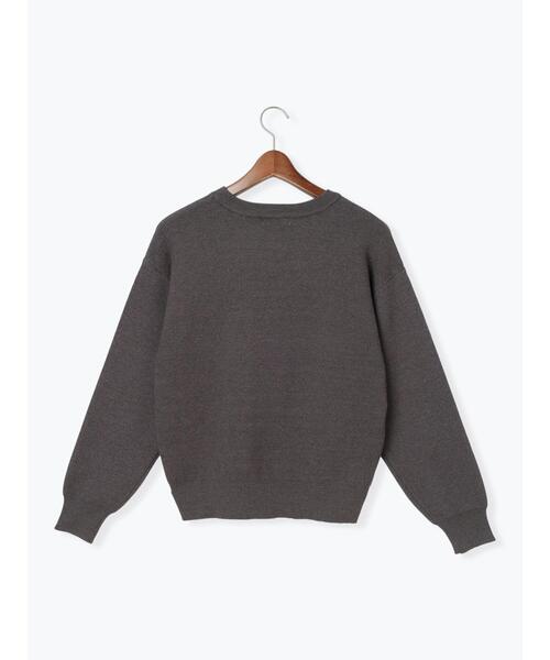 Te chichi（テチチ）の「発泡ロゴプリントニット（ニット/セーター・レディース・チャコールグレー/オフホワイト・F）」の13枚目の写真