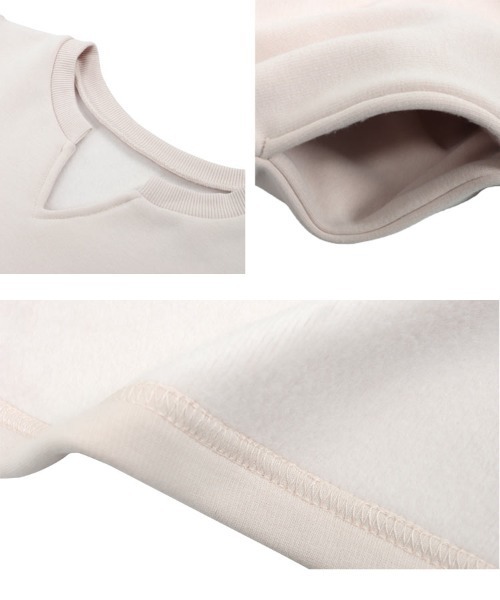 KOBE LETTUCE（コウベレタス）の「[ ぬく盛り ] 選べる丈 キーネックマキシワンピース（ワンピース・レディース・ネイビー/ピンク系/ブラウン/ブラック/ブルー・PM/M）」の17枚目の写真