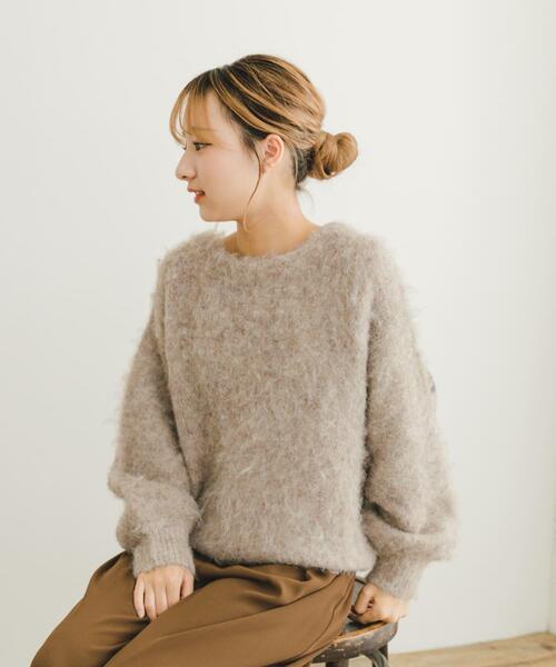 セール】ミックスシャギーニット（ニット/セーター）｜ITEMS