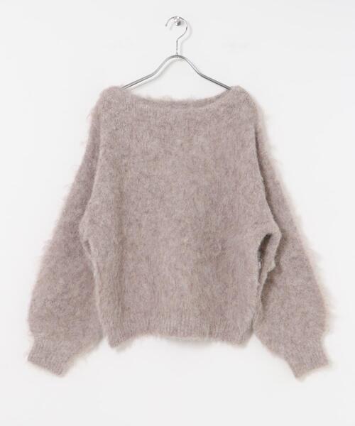 ITEMS URBANRESEARCH（アイテムズ アーバンリサーチ）の「ミックスシャギーニット（ニット/セーター・レディース・イエロー/ライトブラウン/グリーン・FREE）」の18枚目の写真