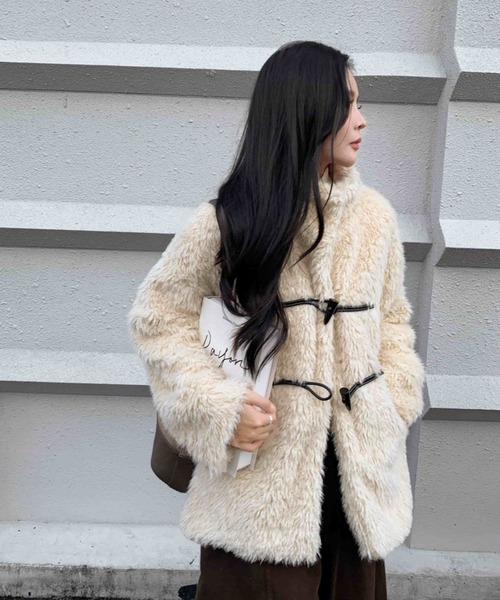 セール】カラー追加 秋冬に大活躍！フェイクファーコート（その他