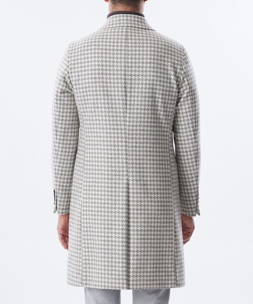 EPOCA UOMO（エポカウォモ）の「千鳥ジャカードチェスターコート（チェスターコート・メンズ・チャコールグレー/ライトグレー・48/46）」の7枚目の写真