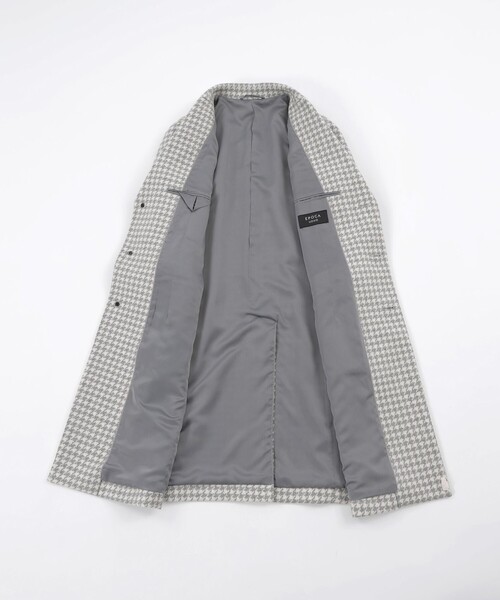 EPOCA UOMO（エポカウォモ）の「千鳥ジャカードチェスターコート（チェスターコート・メンズ・チャコールグレー/ライトグレー・48/46）」の13枚目の写真