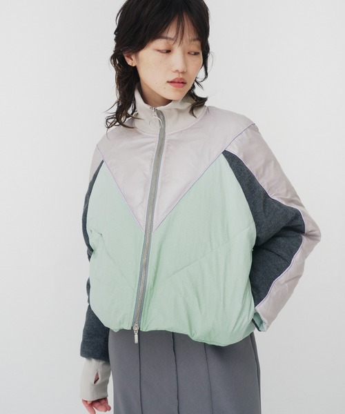 THINGS THAT MATTER（シングス ザット マター）の「MULTI  PAD JACKET / マルチパッドジャケット（その他アウター・レディース・ブラック/ミント・FREE）」の3枚目の写真