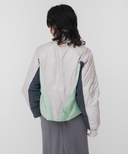 THINGS THAT MATTER（シングス ザット マター）の「MULTI  PAD JACKET / マルチパッドジャケット（その他アウター・レディース・ブラック/ミント・FREE）」の5枚目の写真