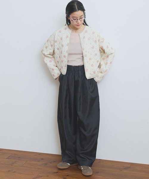 フィグロンドン　ヴィンテージポリエステルベーカーパンツ　ワイドパンツ　黒 セール】comm pants（その他パンツ）｜fig London（フィグ