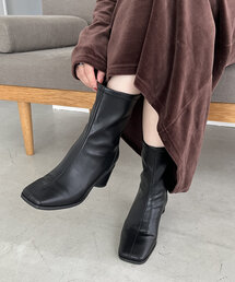 CAPRICIEUX LE'MAGE | スクエアストレッチショートブーツ(ブーツ)