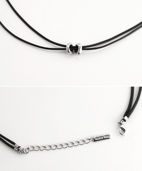 select MOCA（セレクトモカ）の「ダブルコードリングネックレス（ネックレス・レディース・シルバー・FREE）」の14枚目の写真