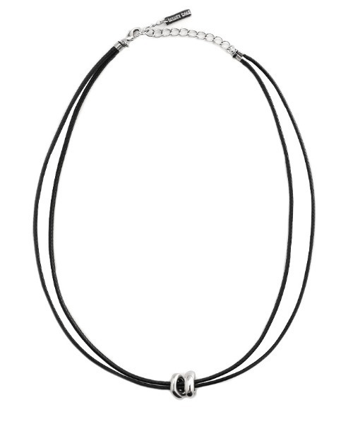 select MOCA（セレクトモカ）の「ダブルコードリングネックレス（ネックレス・レディース・シルバー・FREE）」の13枚目の写真