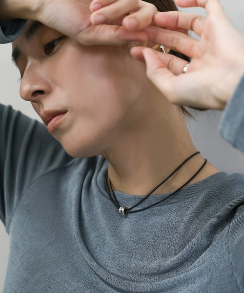 select MOCA（セレクトモカ）の「ダブルコードリングネックレス（ネックレス・レディース・シルバー・FREE）」の10枚目の写真