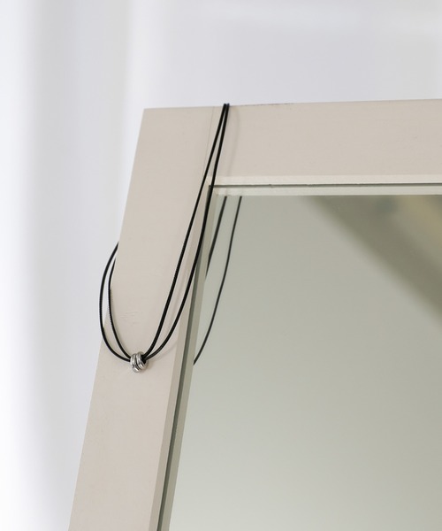 select MOCA（セレクトモカ）の「ダブルコードリングネックレス（ネックレス・レディース・シルバー・FREE）」の6枚目の写真