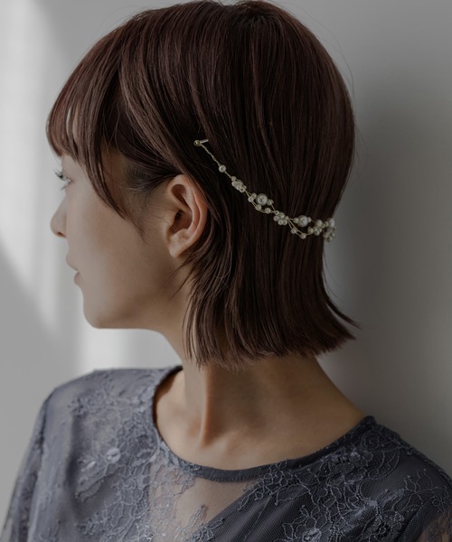 パールレースヘッドドレス（その他ヘアアクセサリー）｜epic day