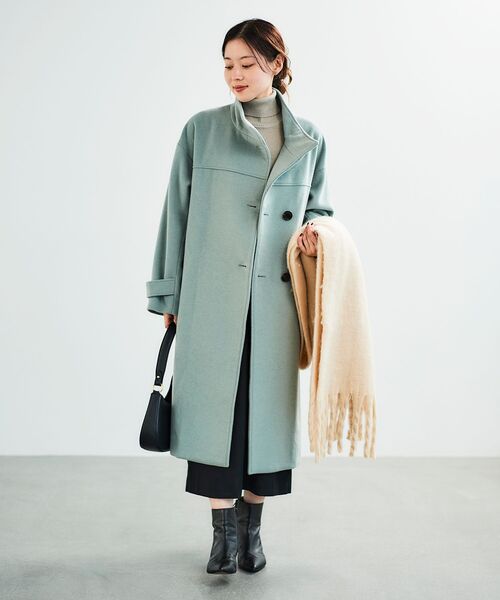 le.coeur blanc（ルクールブラン）の「Fluffyストール（ストール/ショール・レディース・ライトベージュ/キャメル/ライトグリーン・FREE）」の14枚目の写真