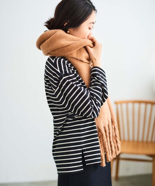 le.coeur blanc（ルクールブラン）の「Fluffyストール（ストール/ショール・レディース・ライトベージュ/キャメル/ライトグリーン・FREE）」の19枚目の写真