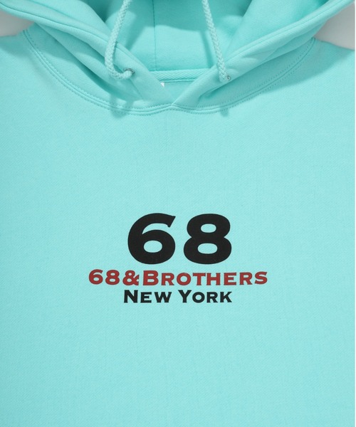 68&brothers(シックスティエイトアンドブラザーズ)の「68&BROTHERS シックスティーエイトアンドブラザーズ / "1st Logo" Hooded Sweat(パーカー・メンズ・グレー/アクア・LARGE/X-LARGE/MEDIUM)」の20枚目の写真