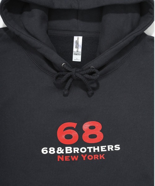 68&brothers(シックスティエイトアンドブラザーズ)の「68&BROTHERS シックスティーエイトアンドブラザーズ / "1st Logo" Hooded Sweat(パーカー・メンズ・グレー/アクア・LARGE/X-LARGE/MEDIUM)」の16枚目の写真