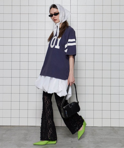 MAISON SPECIAL(メゾンスペシャル)の「Ballon Silhouette Skirt/バルーンスカート【MAISON SPECIAL/メゾンスペシャル】(スカート・レディース・ブラック/ホワイト・38/36)」の3枚目の写真