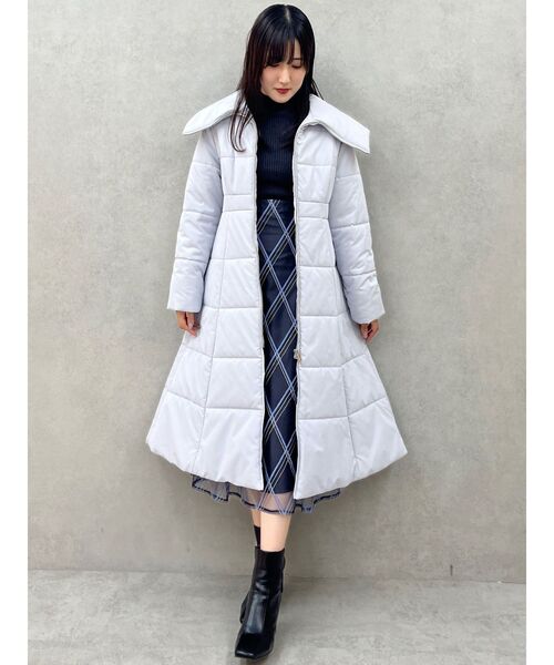 MERCURYDUO（マーキュリーデュオ）の「パール付きフレアスリーブリブニット（ニット/セーター・レディース・ベージュ/チャコールグレー/ブラック/アイボリー・FREE）」の9枚目の写真