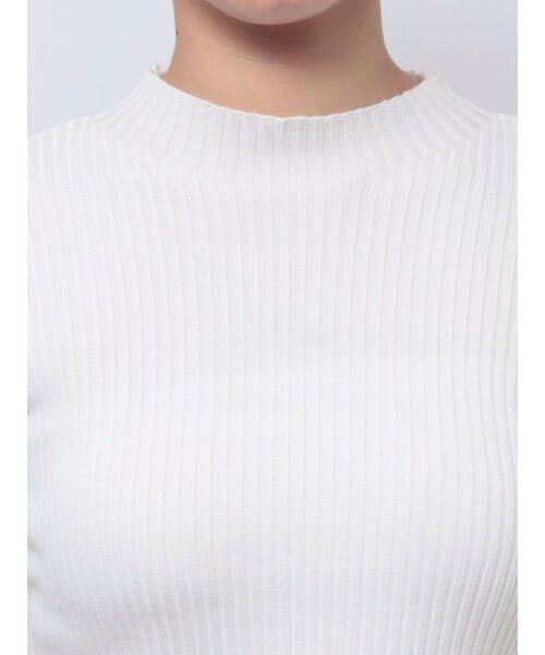 MERCURYDUO（マーキュリーデュオ）の「パール付きフレアスリーブリブニット（ニット/セーター・レディース・ベージュ/チャコールグレー/ブラック/アイボリー・FREE）」の20枚目の写真