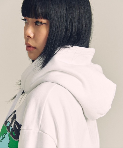 GALLIS ADDICTION（ガリスアディクション）の「GA 裏毛-POP MOTIF HOODIE（パーカー・メンズ・ブラック/ホワイト・M/L）」の18枚目の写真